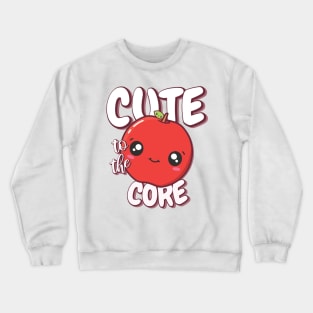 Cute To The Core - Apple Design Crewneck Sweatshirt